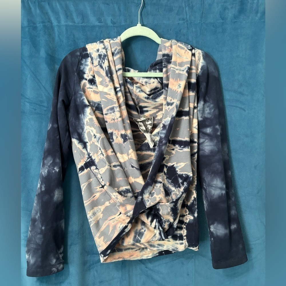 Young Fabulous and Broke Tye Dye Wrap Sweatshirt